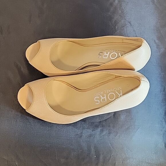 MICHEAL KORS LEATHER PEEP TOE HIGH HEEL STILETTOS PUMP SHOES - Picture 6 of 14